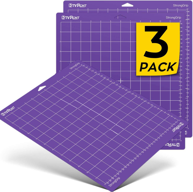 HTVRONT 3 Pack 12x12in/30x30cm PVC Adhesive Cutting Mat Engraving